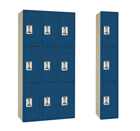 PDQ TRIPLE TIER METAL LOCKER
