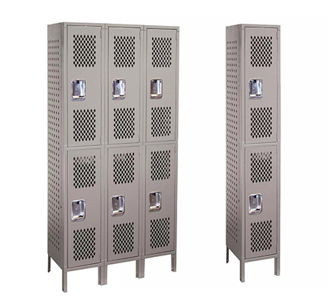 DOUBLE TIER VENTILATED LOCKER 